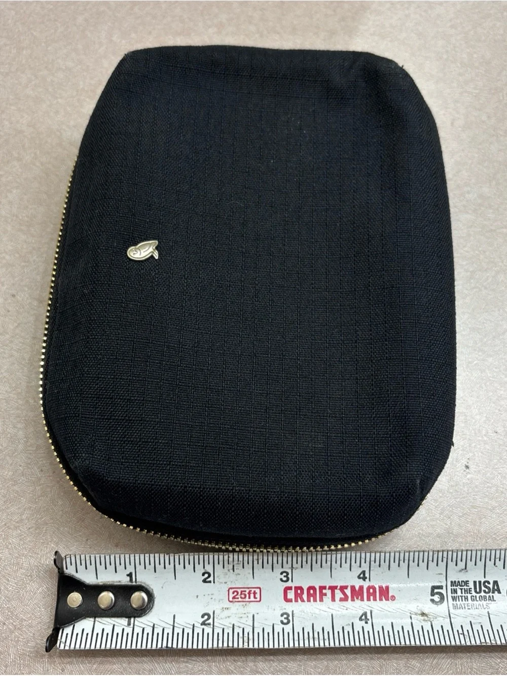 Bellroy Tech Kit Organizer Mini Metal Owl Emblem Black Travel Case